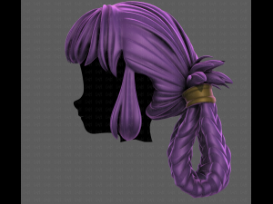 3D Hair style for girl V110 3D Modell
