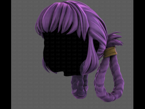 3D Hair style for girl V110 3D Modell