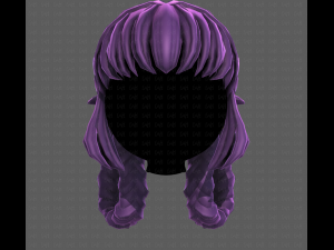 3D Hair style for girl V110 3D Modell