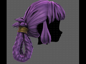 3D Hair style for girl V110 3D Modell
