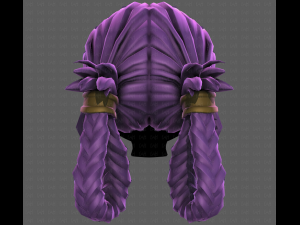 3D Hair style for girl V110 3D Modell