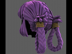 3D Hair style for girl V110 3D Modell