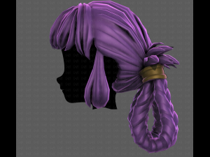 3D Hair style for girl V110 3D Modell