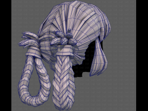 3D Hair style for girl V110 3D Modell