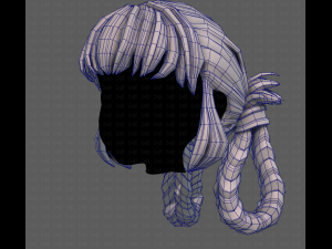 3D Hair style for girl V110 3D Modell