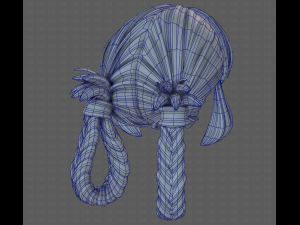 3D Hair style for girl V110 3D Modell