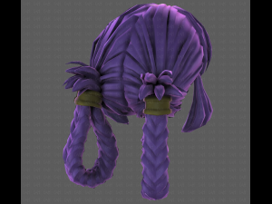 3D Hair style for girl V110 3D Modell