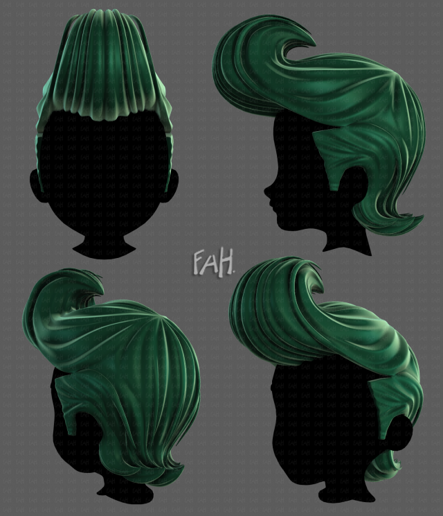 3D Hair style for boy V110 3D मॉडल .c4d .max .obj .3ds .fbx .stl .blend 