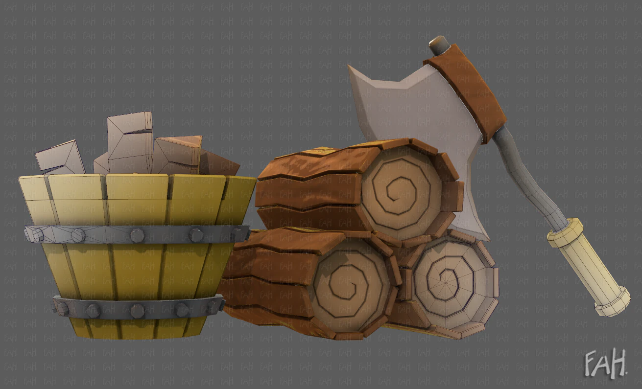 Ceppo V02 Modello 3D .c4d .max .obj .3ds .fbx .stl .blend 