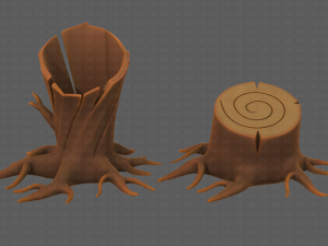 Stump V04 3D Model