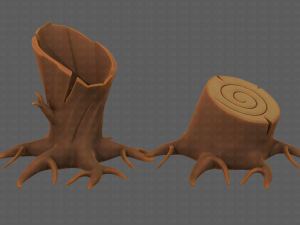 Stump V04 3D Model