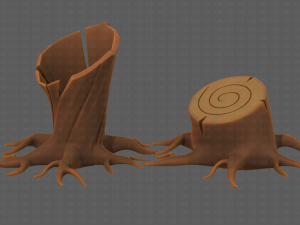 Stump V04 3D Model