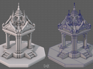 Pagoda V08 3D Model
