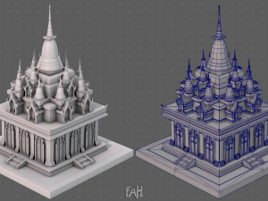 Pagoda V09 3D Model
