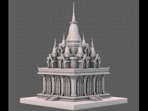 Pagoda V09 3D-Modell