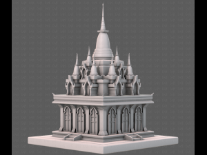 Pagoda V09 3D-Modell