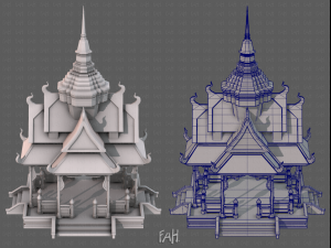 Pagoda V10 3D Model
