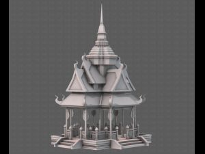 Pagoda V10 3D Model