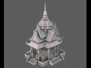 Pagoda V10 3D Model