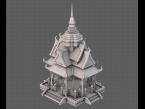 Pagoda V10 3D Model