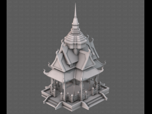 Pagoda V10 3D Model