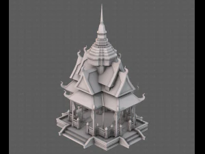Pagoda V10 3D Model