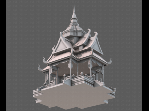 Pagoda V10 3D Model