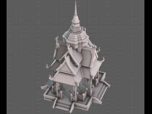 Pagoda V10 3D Model