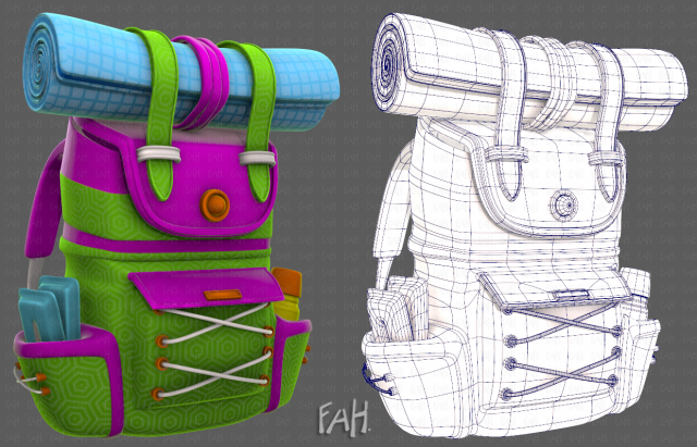 Bag V08 3Dモデル .c4d .max .obj .3ds .fbx .stl .blend 