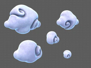 Wolkenbeeldverhaal V04 3D Model