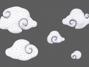 Wolkenbeeldverhaal V04 3D Model