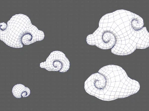 Wolkenbeeldverhaal V04 3D Model