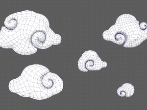 Wolkenbeeldverhaal V04 3D Model