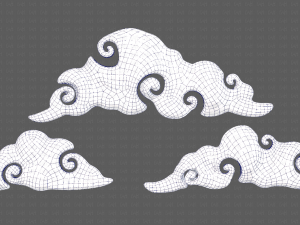 Clouds cartoon V05 3D मॉडल