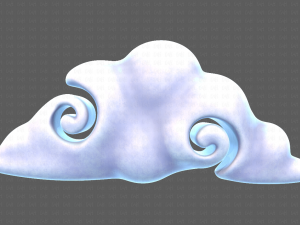 Clouds cartoon V05 3D मॉडल