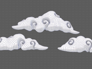 Clouds cartoon V05 3D मॉडल