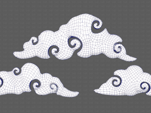 Clouds cartoon V05 3D मॉडल