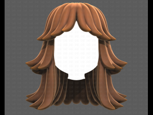 Base Hair for girl V51 Modelo 3D