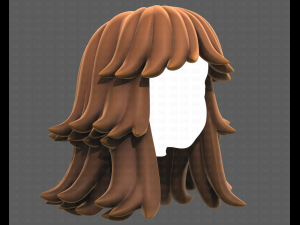 Base Hair for girl V51 Modelo 3D