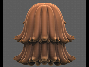 Base Hair for girl V51 Modelo 3D
