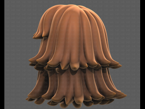 Base Hair for girl V51 Modelo 3D