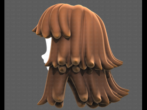 Base Hair for girl V51 Modelo 3D