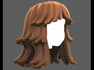 Base Hair for girl V51 Modelo 3D