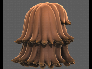 Base Hair for girl V51 Modelo 3D