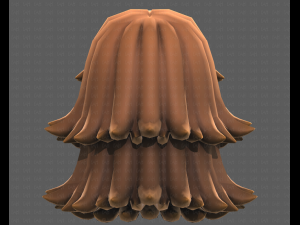 Base Hair for girl V51 Modelo 3D