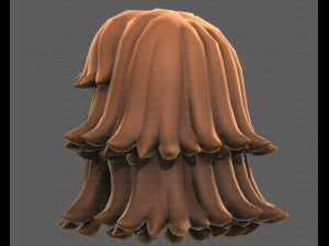 Base Hair for girl V51 Modelo 3D