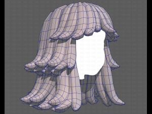 Base Hair for girl V51 Modelo 3D