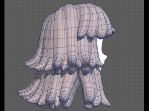 Base Hair for girl V51 Modelo 3D
