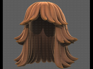 Base Hair for girl V51 Modelo 3D