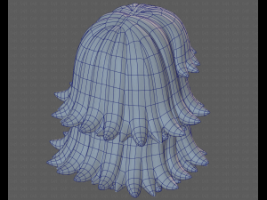 Base Hair for girl V51 Modelo 3D